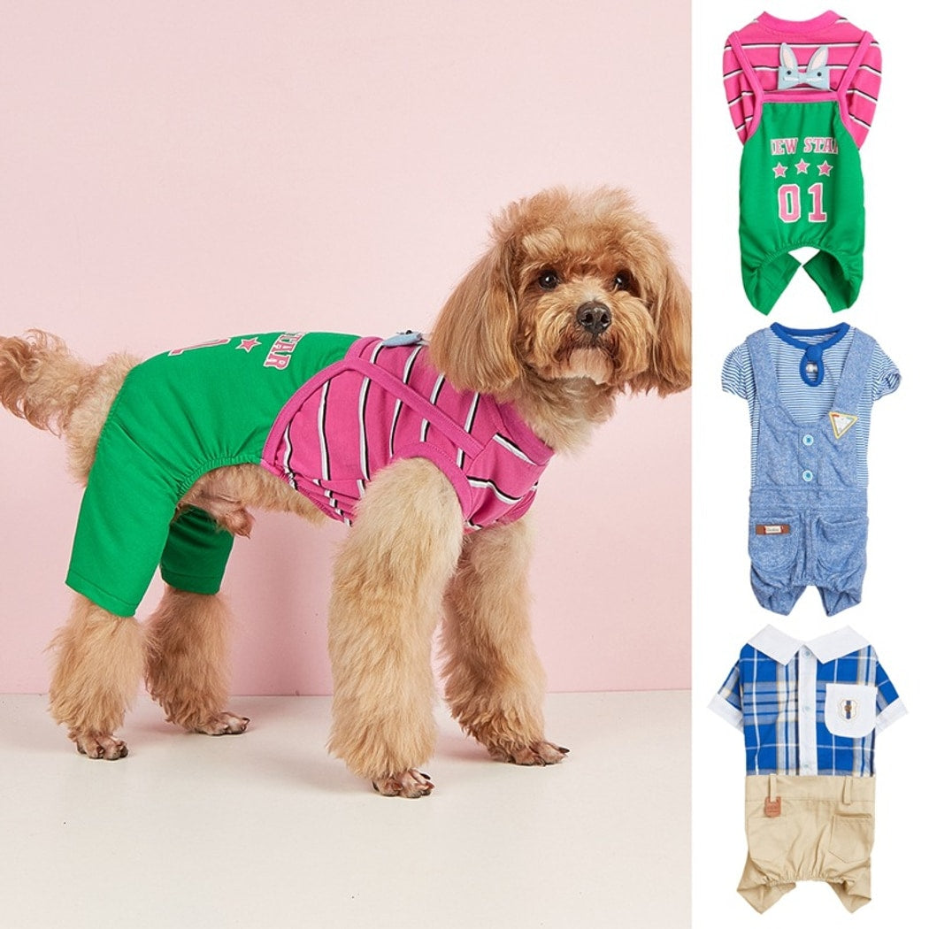 Ozzie - Dog and Cat Four-Leg Collar Pet Jumpsuit