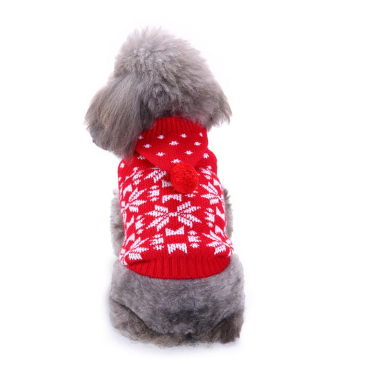 Christmoo - Snowflake Pattern Fall-Winter Sweater for Small To Medium Pets