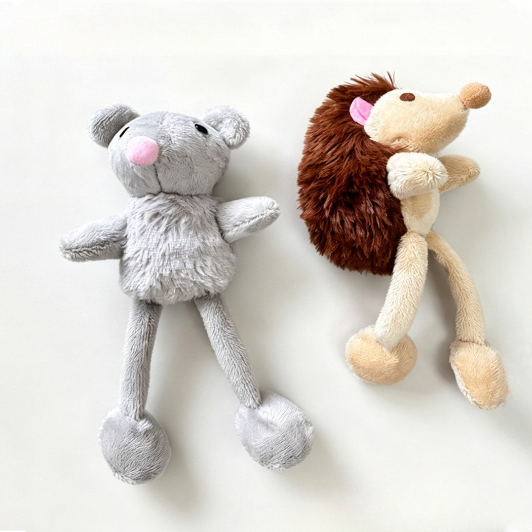Moo - Hedgehog and Mouse Shape Plush Cat Toy