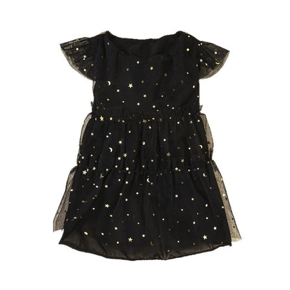 Ozzie - Decorative Black Pet Dress with Tulle Trim
