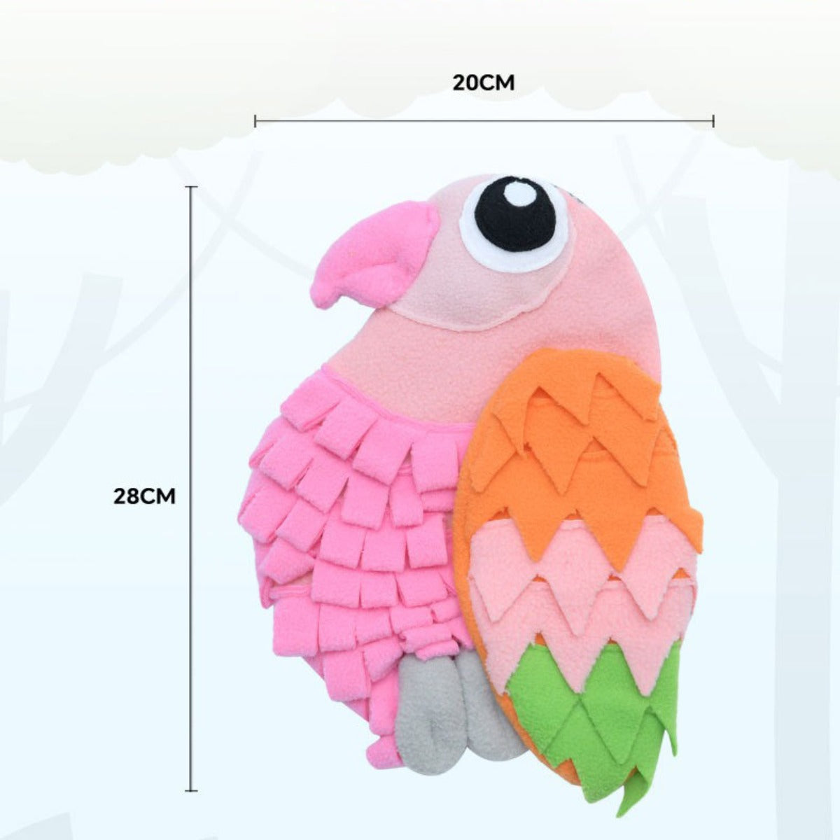 Snuffy – Colorful Parrot Snuffle Toy