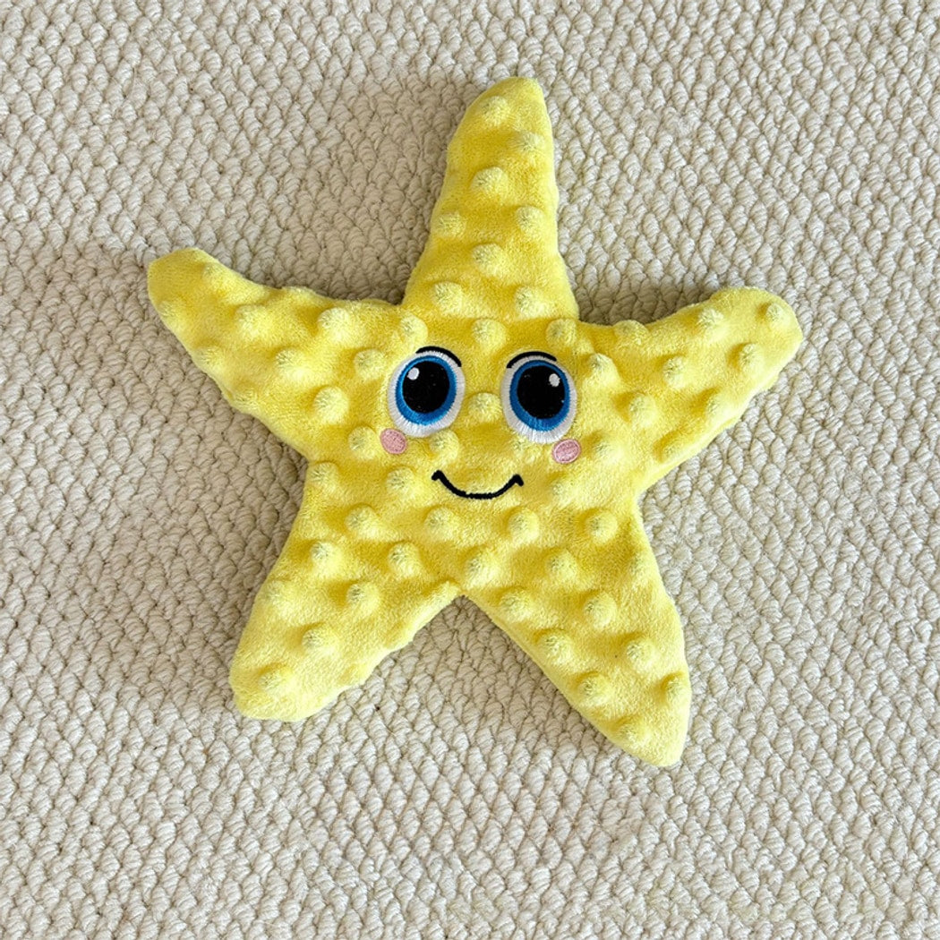 Petkin - Starfish Character Interactive Squeaky Dog Toy