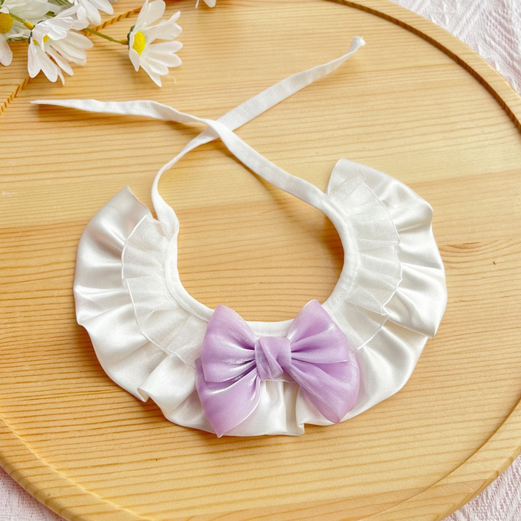 Mokka - Ruffled Bow Princess Style Cat Collar