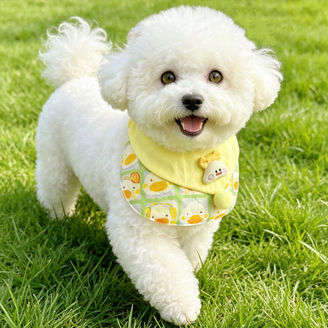 Mokka - Cute Yellow Duck Printed Pet Bib