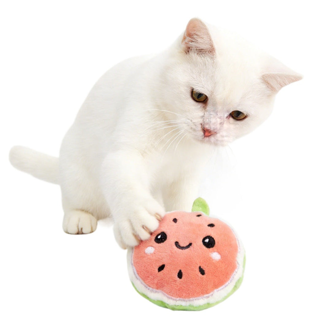 Moo - Cute Fruit & Veggie Plush Cat Toy