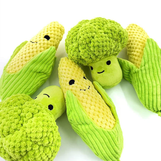 Petkin - Vegetable Character Plush Play Dog Toy