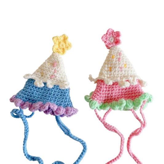 Ozzie - Crochet Party Hat for Pets