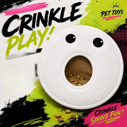Petkin White Face Crinkle Dog Toy