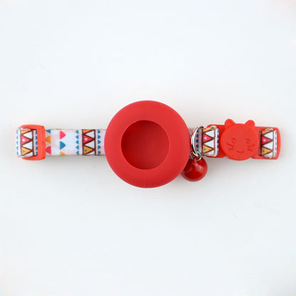 Mokka - Floral Print Cat Collar With AirTag Holder