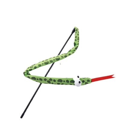 Moo - Big-Eyed Snake Wand Cat Toy