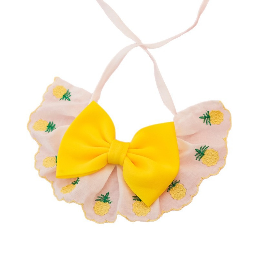 Mokka - Scalloped Floral Cat Neck Scarf Collar