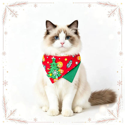 Mokka - Christmas Print Bandana Pet Neckwear