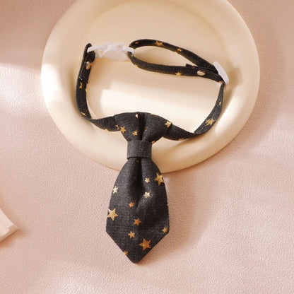 Mokka - Star Print Tie Decoration Cat Collar