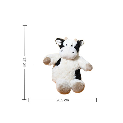 Petkin - Squeaky Cow Stuffed Play Dog Plush Toy