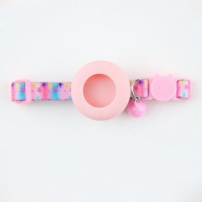 Mokka - Floral Print Cat Collar With AirTag Holder