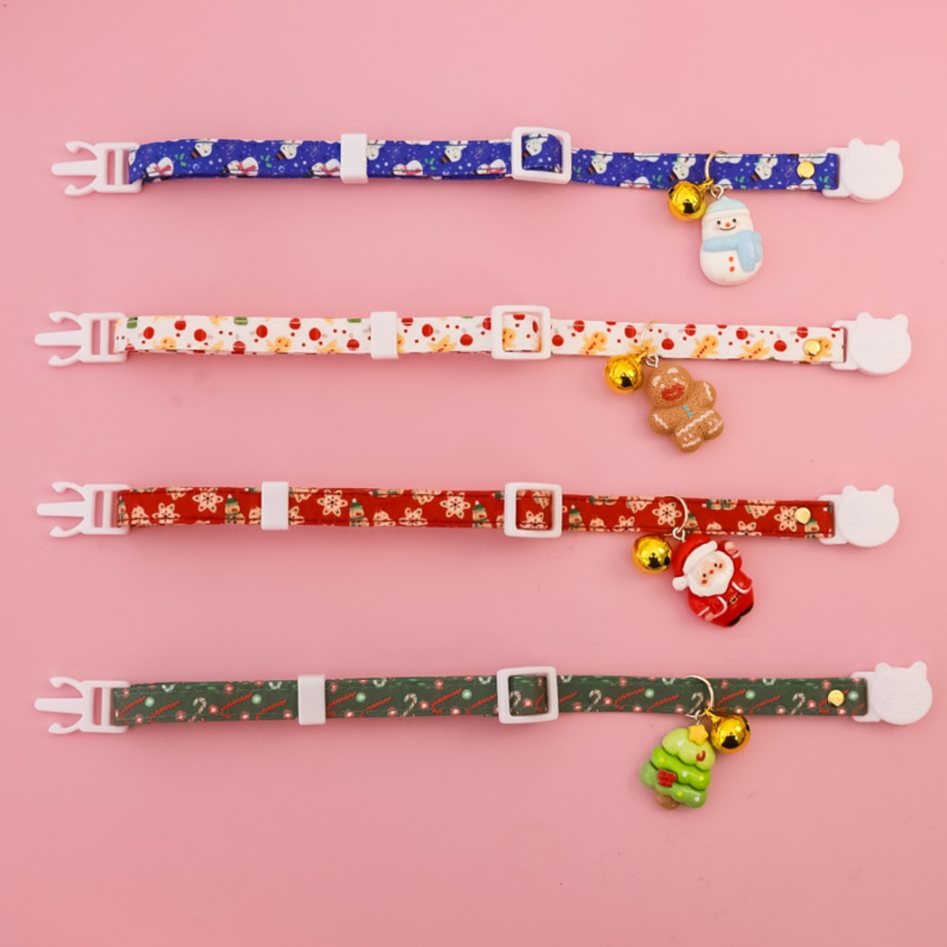 Christmoo - Christmas Cat Collar with Bell Bow Collar
