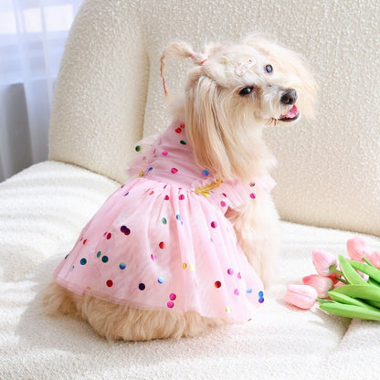 Ozzie - Polka Dot Tulle Dog Dress