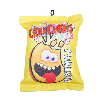 Petkin - Chips Shape Interactive Squeaky Crinkle Dog Toy