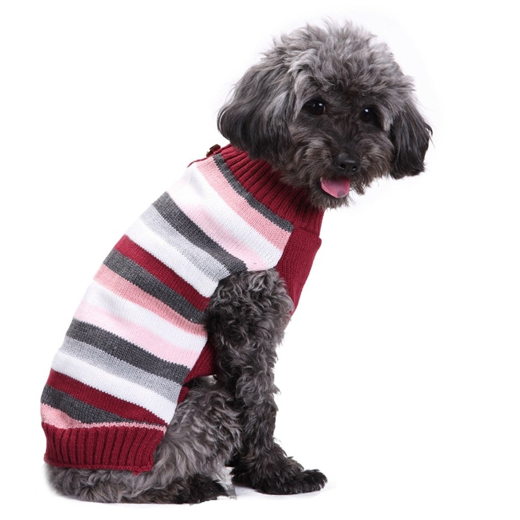 Ozzie - Colorful Striped Dog Sweater
