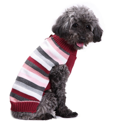 Ozzie - Colorful Striped Dog Sweater