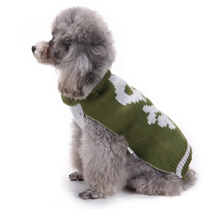 Halloweek - Halloween Skeleton Pattern Pet Sweater