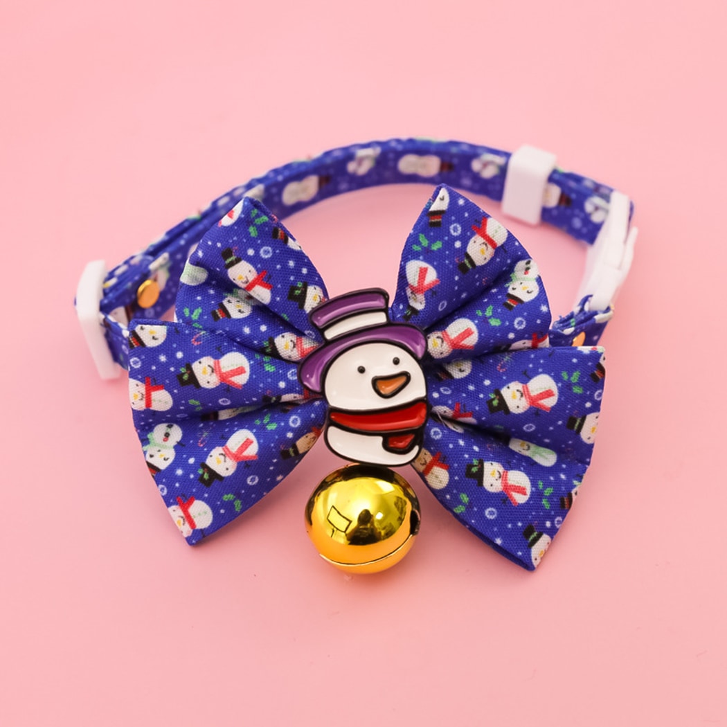 Christmoo - Christmas Cat Collar with Bell Bow Collar