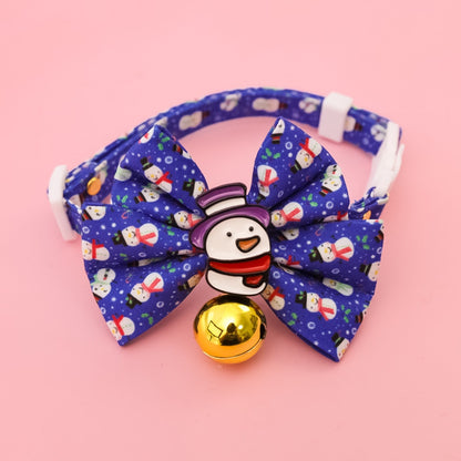 Christmoo - Christmas Cat Collar with Bell Bow Collar