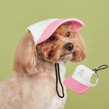 Close-up of adjustable strap and stitching details on Ozzie Letter Dog Baseball Cap
