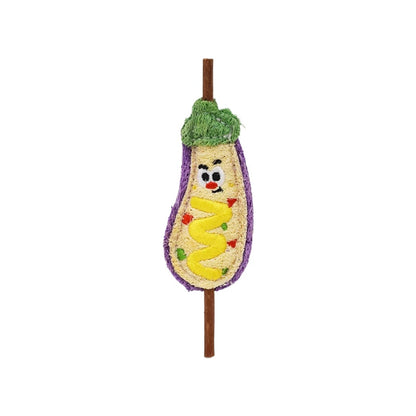 Moo - BBQ Skewer Loofah Cat Toy