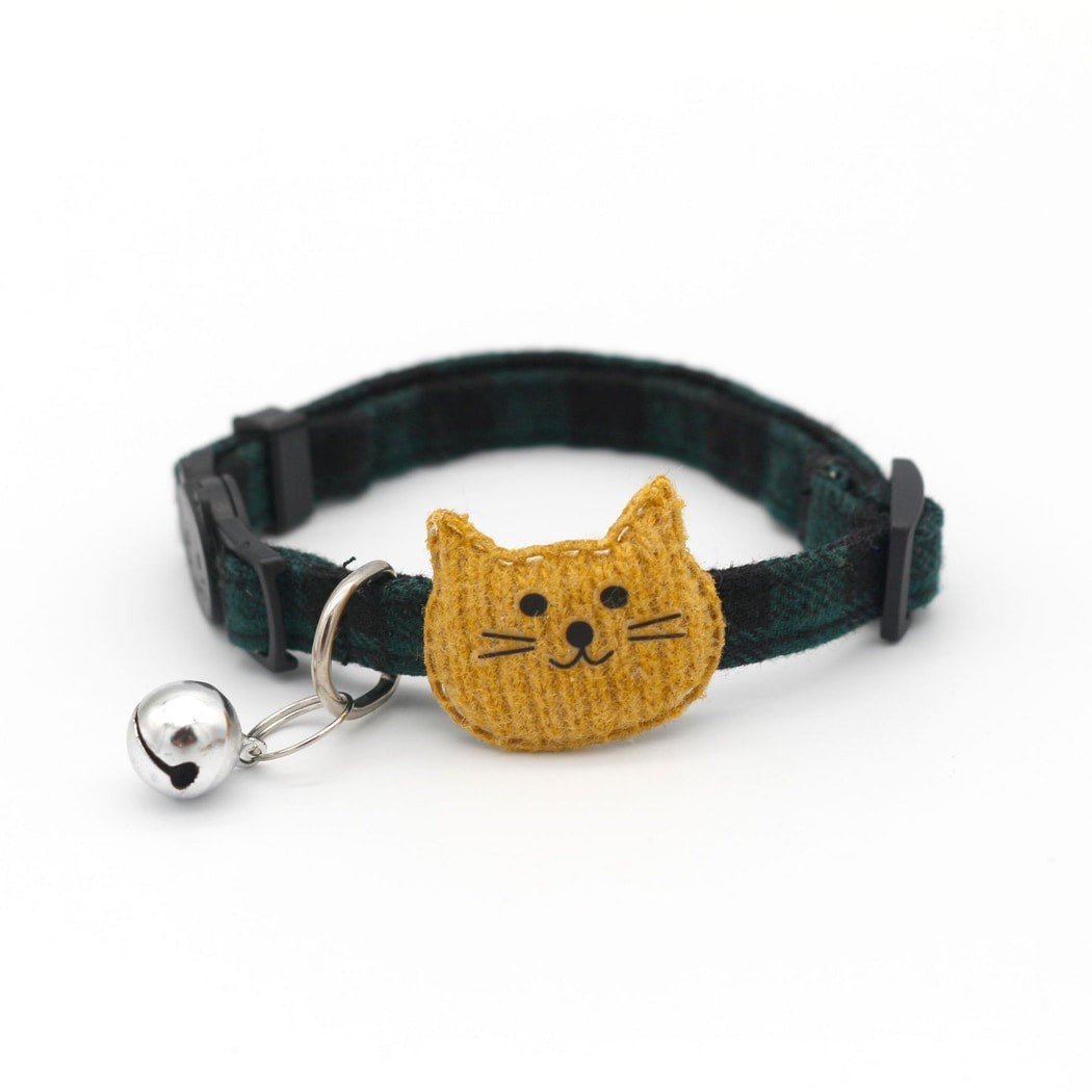 Mokka - Rustic Cartoon Cat Decoration Cat Collar