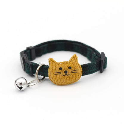 Mokka - Rustic Cartoon Cat Decoration Cat Collar