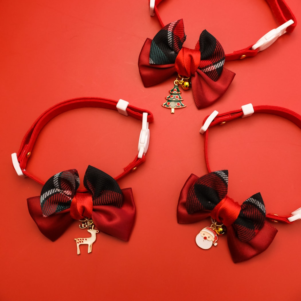 Christmoo - Christmas Bow Pattern Cat Collar