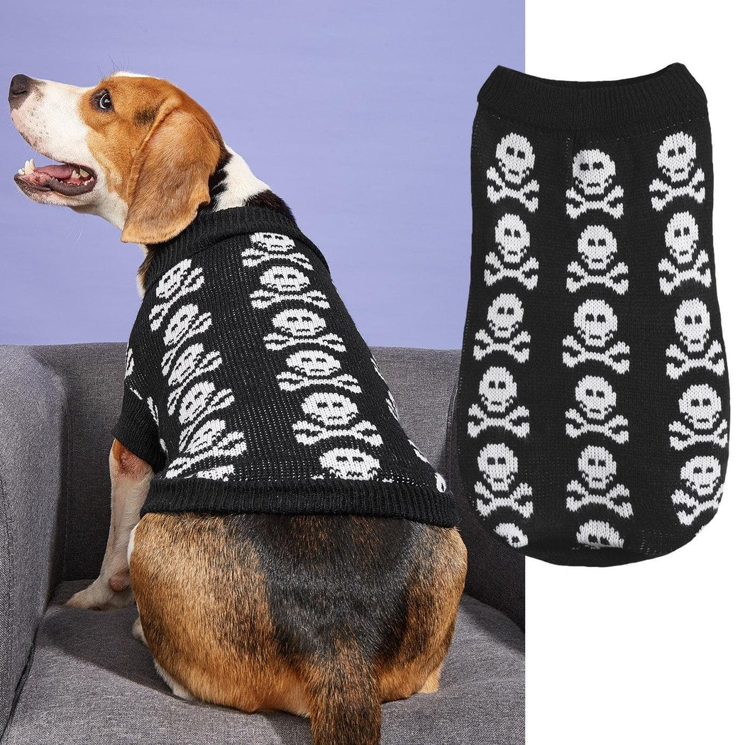 Halloweek - Halloween Skull Graphic Dog Sweater
