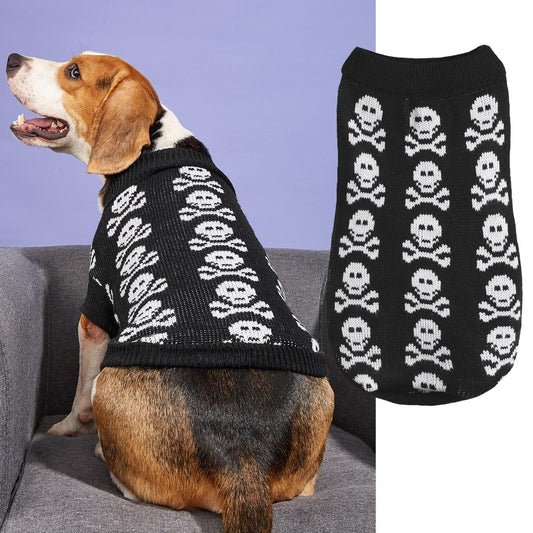Halloweek - Halloween Skull Graphic Dog Sweater