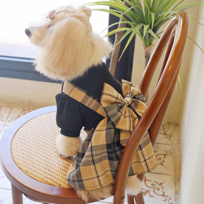 Ozzie - Plaid British Style Pet Dress for Dogs