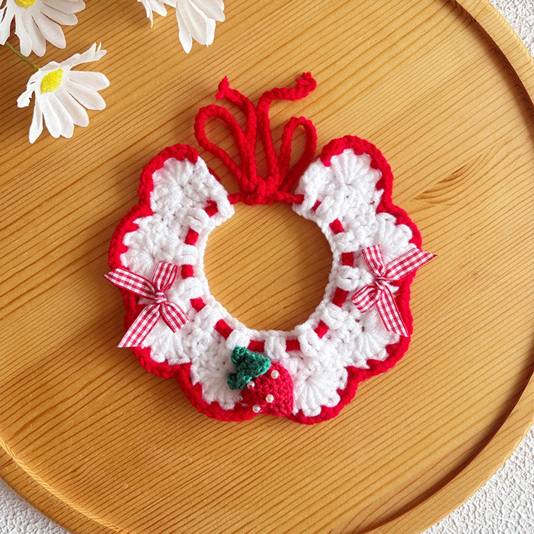 Mokka - Decorative Knit Look Pet Collar