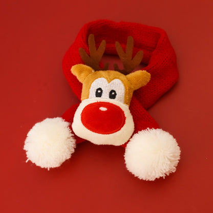Christmoo - Cartoon Christmas Cat and Dog Neck Scarf