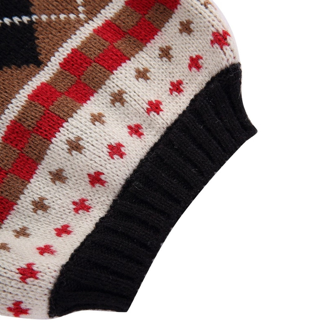 Ozzie - Plaid Pattern British Style Dog Sweater