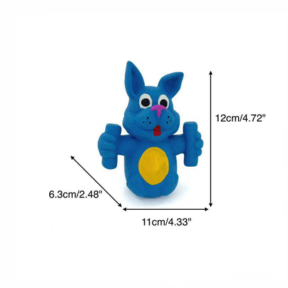 Petkin cartoon pet play toy made of rubber designed as a funny animal