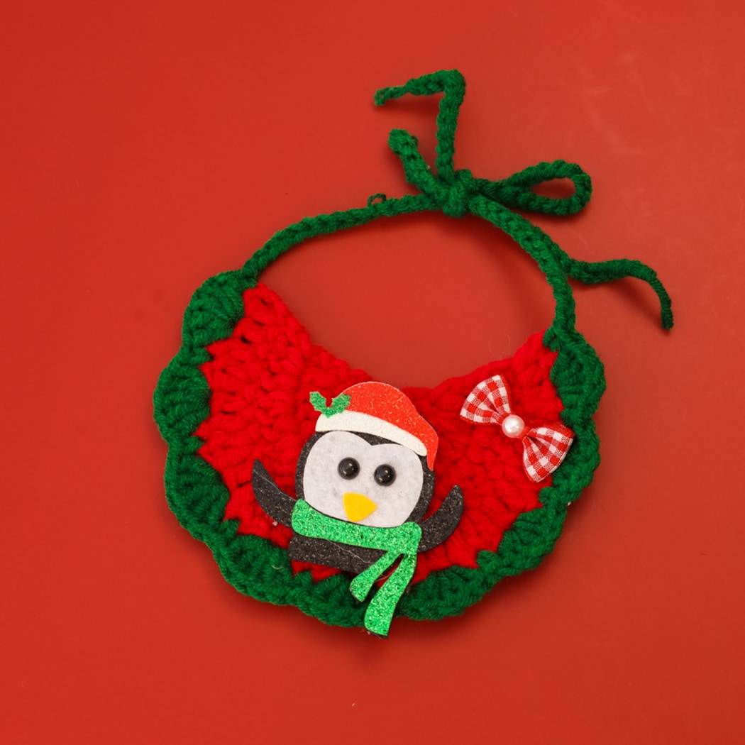 Christmoo - Santa Penguin Snowman Holiday Pet Bib