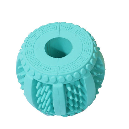 Petkin dog chew toy featuring a knotted rope with a rubber ball center