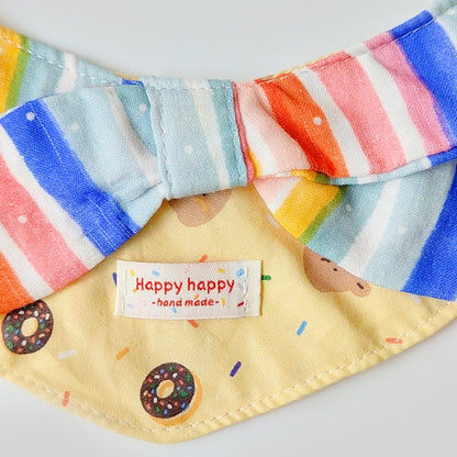Mokka - Rainbow Stripe Cartoon Pet Bib