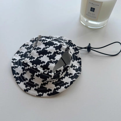 Ozzie -  Denim Plaid Pet Hat