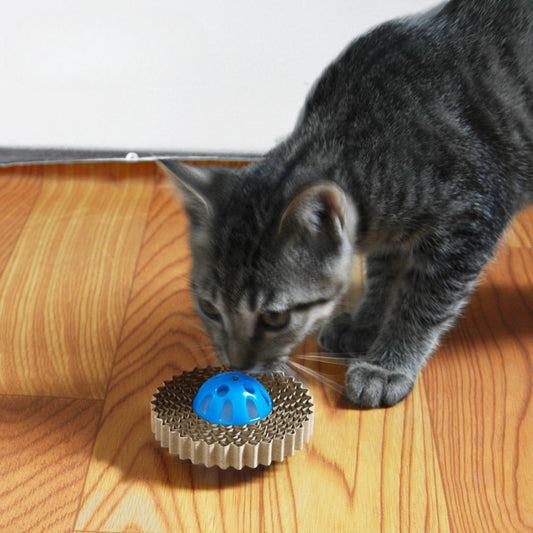 Moo - Bell Cardboard Cat Toy