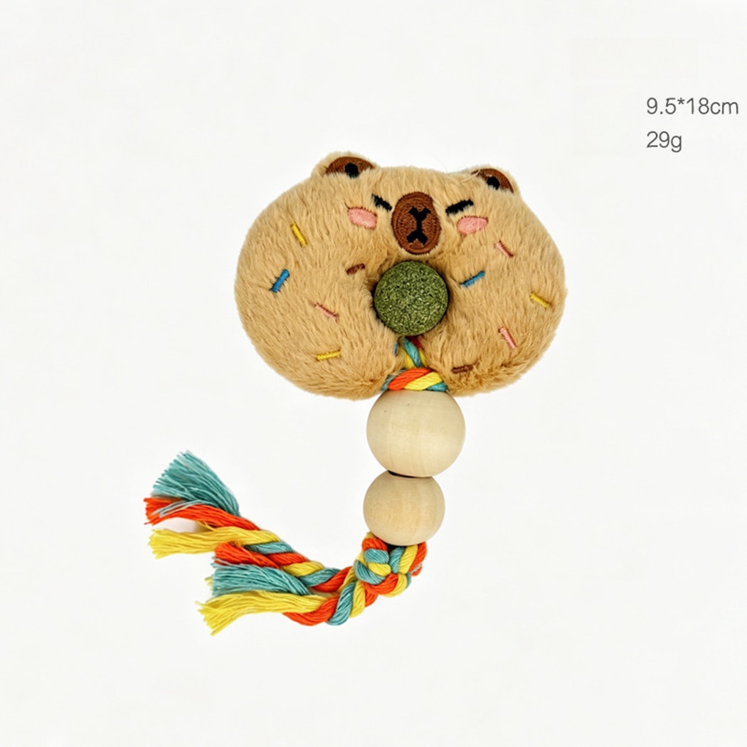 Moo - Plush Character Face Ball Accent Cat Toy