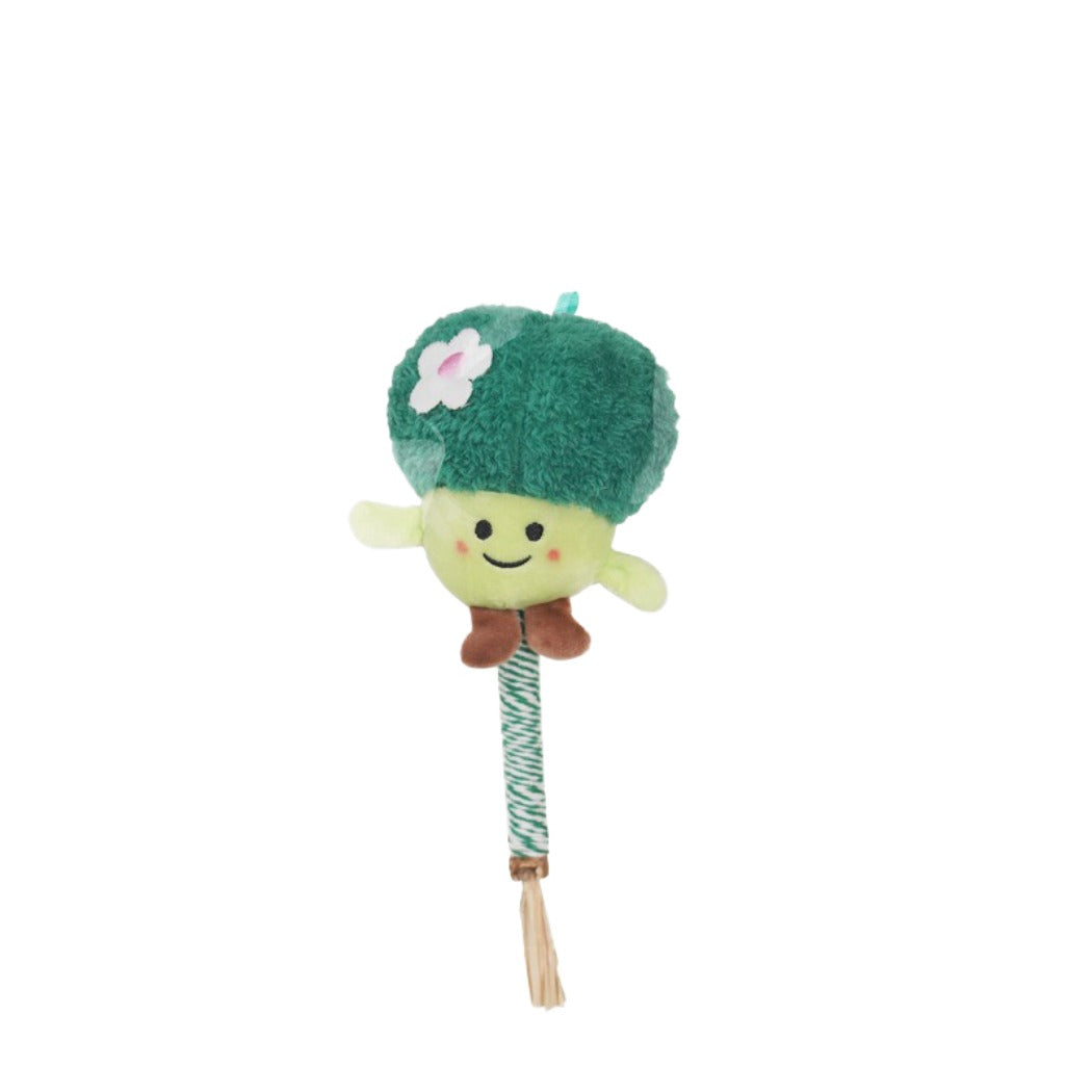Moo – Plush Vegetable Cat Teaser Wand