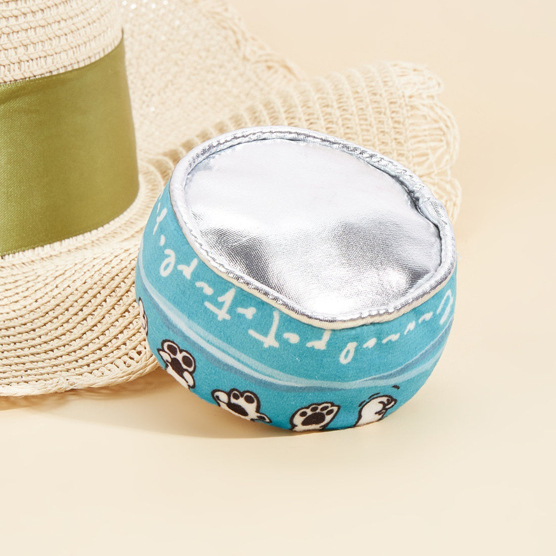Moo canned cat toy opened with toy pieces displayed for interactive play