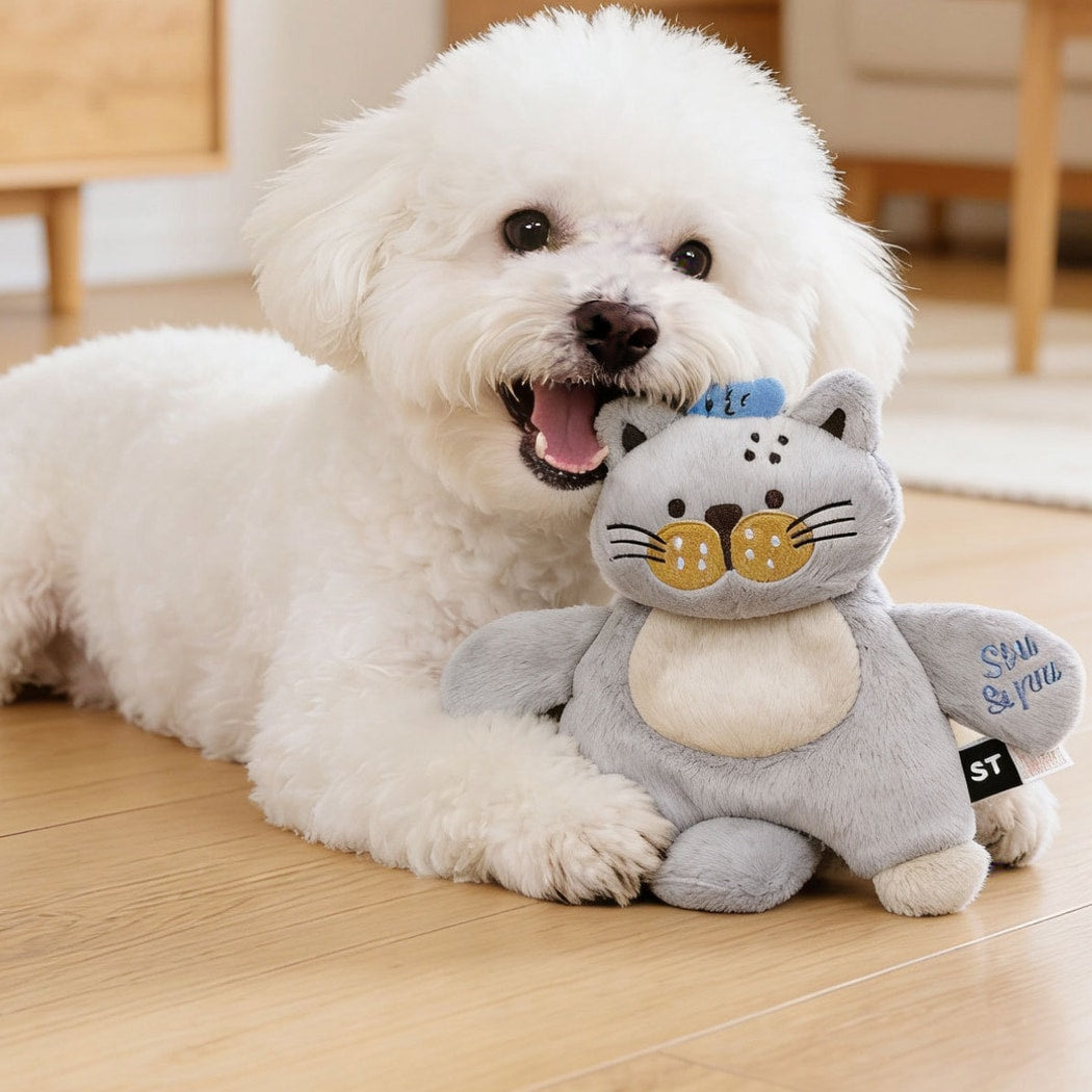 Petkin - Animal Character Plush Crinkle Dog Toy