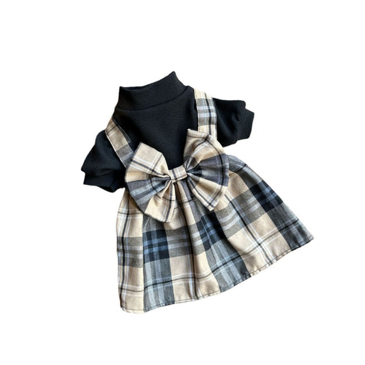 Ozzie - Plaid British Style Pet Dress for Dogs