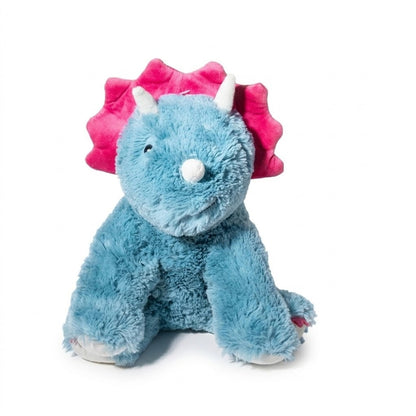 Petkin - Plush Triceratops Squeaky Dog Toy